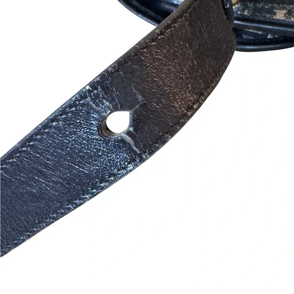 Dior Trotter Vintage Navy Shoulder Bag with COA - Picture 8 of 12